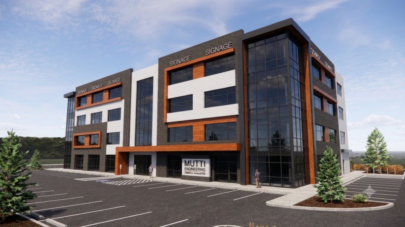 Multi-tenant commercial headquarters mechanical electrical plumbing design